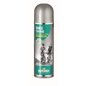 MOTOREX BIKE SHINE SPRAY 300ML Dens anti-statiske egenskaber afviser st�v, hvilket g�r den ideel til at bevare cykler