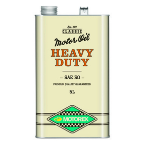 MOTOREX HEAVY DUTY SAE 30 5L Motorolie til klassiske k�ret�jer