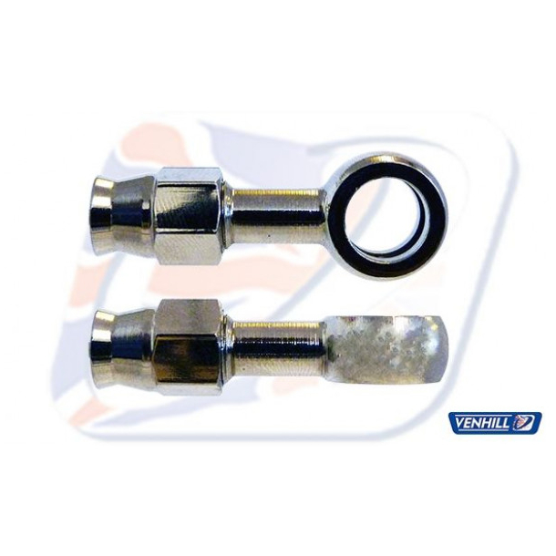 Banjo m.forlnget arm VENHIL -LIGE VENHIL Lige banjo til slangemont