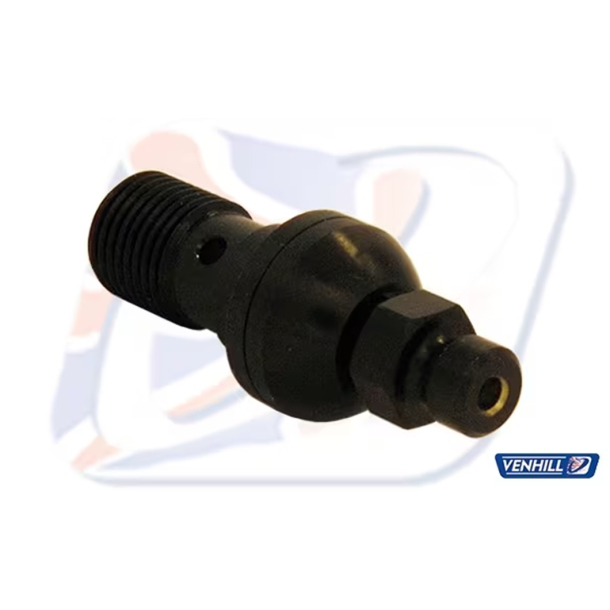 VENHIL 310100DB Banjobolt M10x1,00 SORT m/udluftning M10x1.00 SINGLE BLEED BANJO BOLT, BLACK