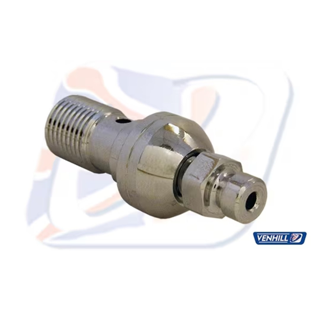 VENHIL 310100DC Banjobolt M10x1,00 CHROM m/udluftning M10x1.00 SINGLE BLEED BANJO BOLT, CHROME