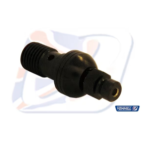 VENHIL 310125DB Banjobolt SORT M10x1,25 m/udluftning BLACK BLEED SINGLE  10-1,25 mm enkelt