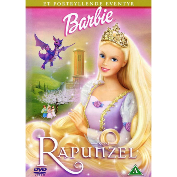 BRUGT som ny - Barbie som Rapunzel - DVD