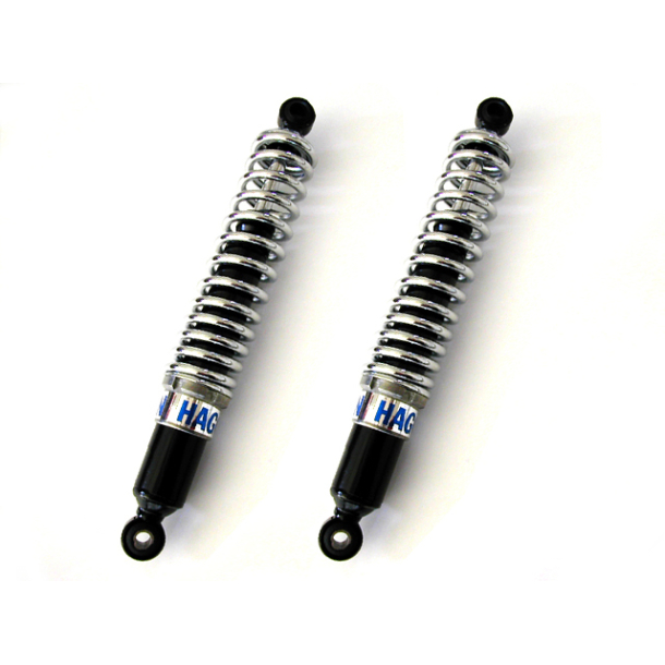Hagon Twin Dmper34008 - Black body - Chrom spring 340MM KAWASAKI ZL600 ZL1000 ELIMINATOR Z1100