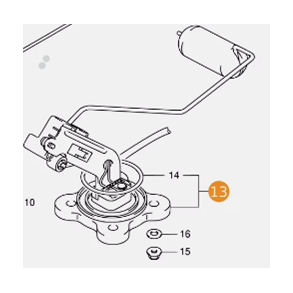 Suzuki 34800-24820 FUEL GAUGE SET GSX1300R HAYABUSA 1999-2003
