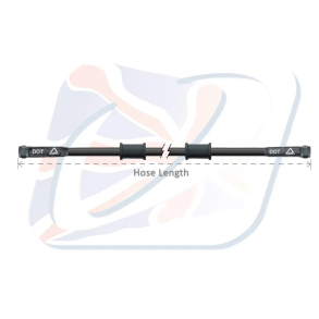 Bremseslange 1300 mm VENHIL BLACK