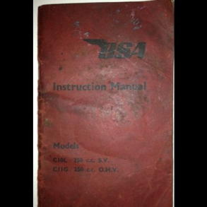 BRUGT Instruktionsbog BSA C10L/C11G