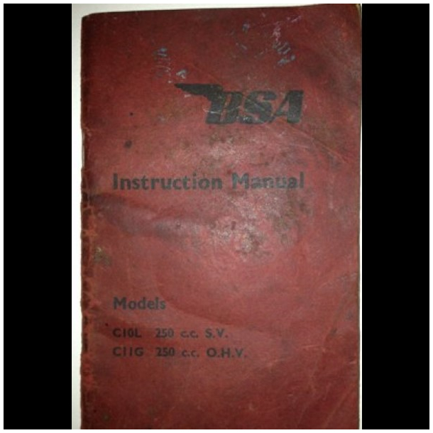 BRUGT Instruktionsbog BSA C10L/C11G