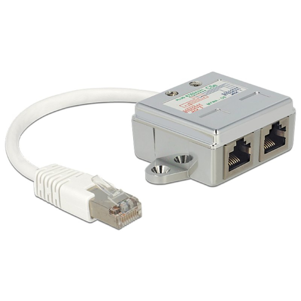 Delock RJ45 Port Doubler - Ethernet 100Base-TX splitter - 15 cm