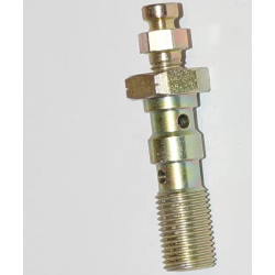 Banjobolt M10x1,00 dobbelt m/udluftning M10x1.00 DOUBLE BLEED BANJO BOLT ZINK