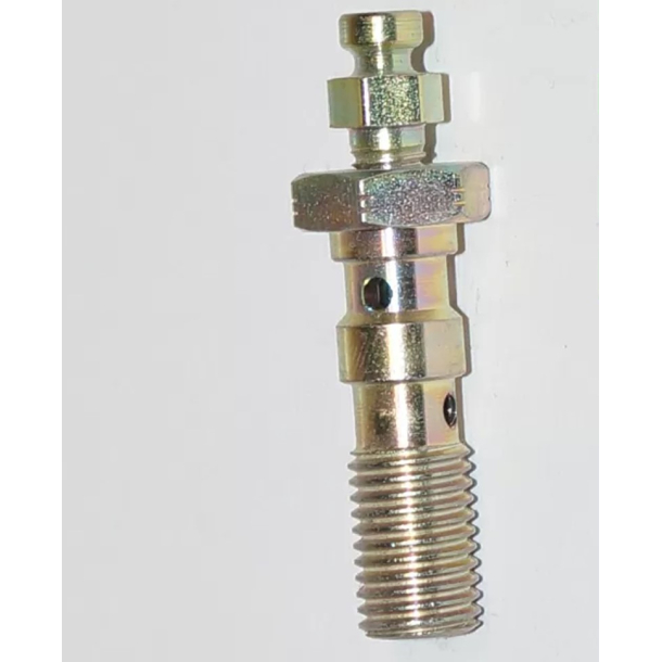 Banjobolt M10x1,25 Dobbelt m/udluftning M10x1,25 ZINK DOBBELT BLEED
