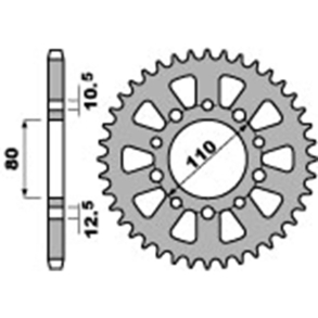 PBR KDEHJUL BAG 520 5 hul 36 Tands HONDA CB400N83