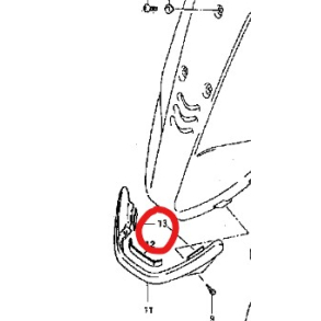 Suzuki 4814409E01 48144-09E01 Tape, Protecto AH50 ADDRESS 1992-1995