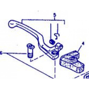 YAMAHA TT600E S GUMMIKAPPE bremsgreb 94-97 4GV-F6372-00-00 pos. 4