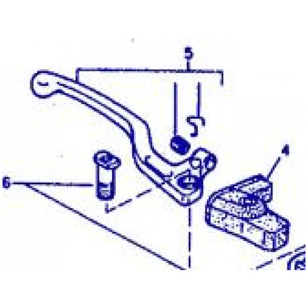 YAMAHA TT600E S GUMMIKAPPE bremsgreb 94-97 4GV-F6372-00-00 pos. 4