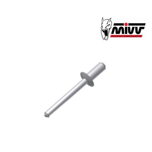 MIVV 50.73.039.1 Popnitte 4,65-4,85 x 12,9 Rivet Mivv 50.73.039.1 MIVV SPARE STEEL RIVET DIAMETER 4.7MM LENGHT 12MM SILVER