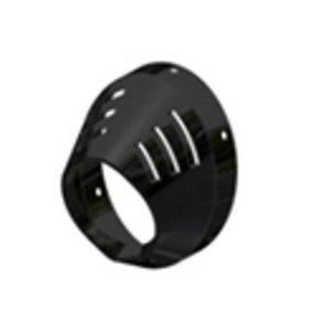 MIVV CARBON ENDE OVAL (STOR) 50.TE.022.1 MIVV carbon end cap Carbon fiber end cap / exhaust tip (Big size)