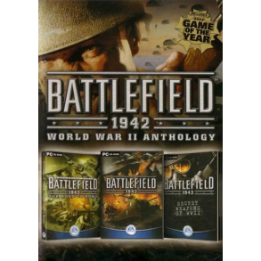 BRUGT SOM NYT - Battlefield 1942: World War II Anthology - PC 4 DISC CD ROM