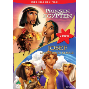 BRUGT som ny - Prinsen af Egypten / Josef: Dr�mmenes konge - 2 FILM BOXSET DVD�
