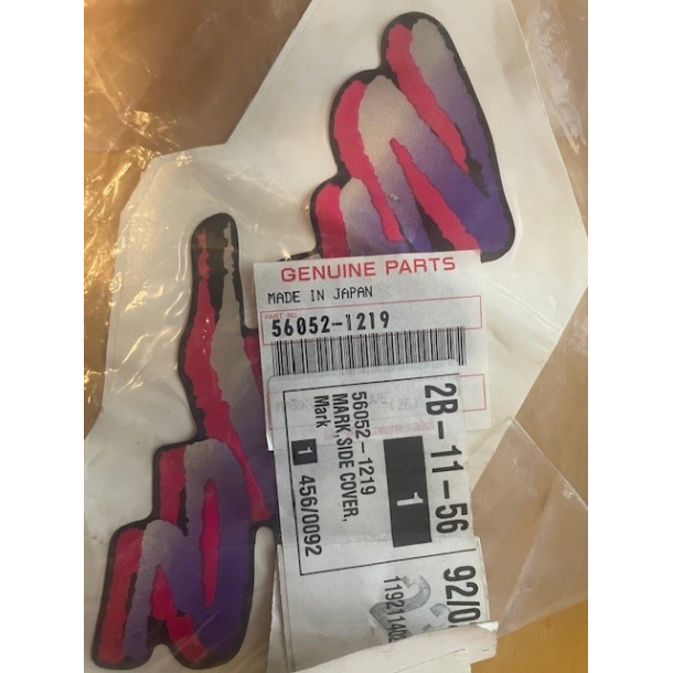 Kawasaki 560521219 56052-1219 Mark, Side Cover, Ninja ZX600J1 NINJA ZX6R 2000