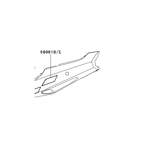 KAWASAKI 560611910 56061-1910 PATTERN,SIDE COVER,RR ZX6-R F3 1997