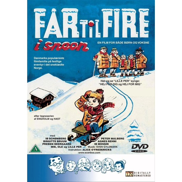BRUGT som ny - Far til Fire i Sneen (1954) - DVD 