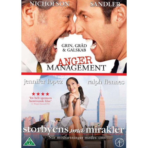 BRUGT som ny - Anger Management / Storbyens sm� mirakler- Twinpack 2-disc - DVD