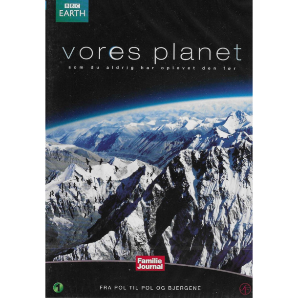 BRUGT SOM NY - Vores planet - Fra pol til pol og bjergene�(2006) DVD Planet Earth BBC Earth David Attenborough 2006
