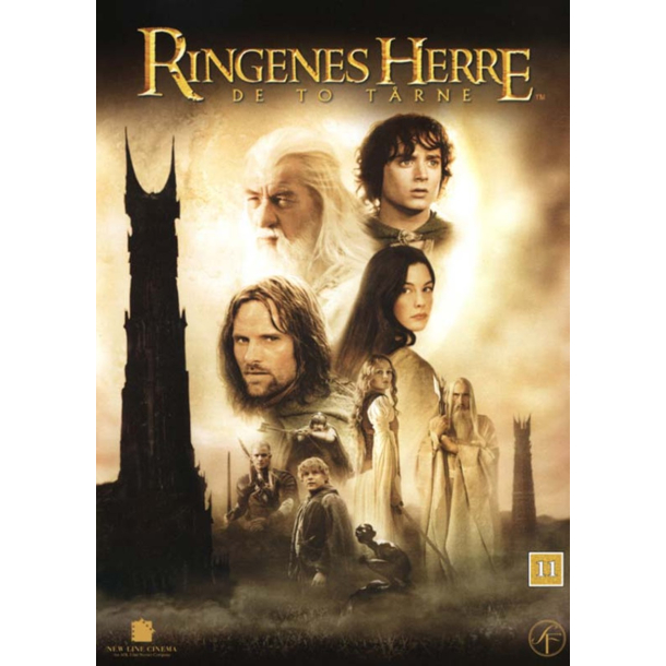 BRUGT som ny Ringenes Herre De to t�rne - Ringenes Herre 2 -Lord of the Rings, The The Two Towers - DVD  