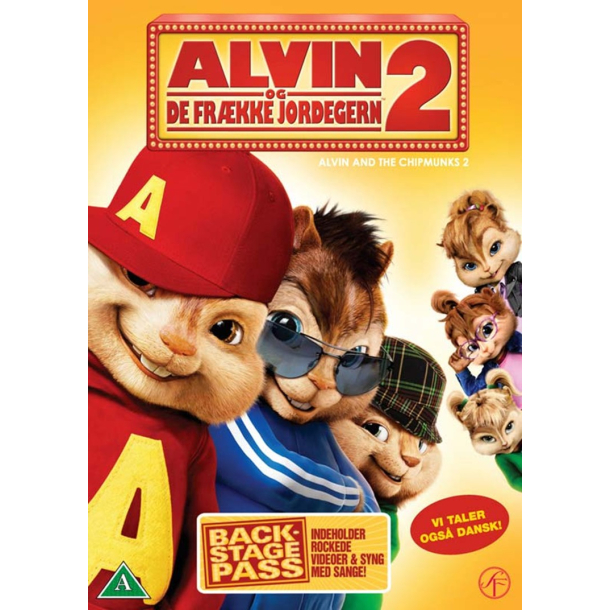 BRUGT som ny - Alvin og de fr�kke jordegern 2 - Alvin and the Chipmunks: The Squeakquel DVD  