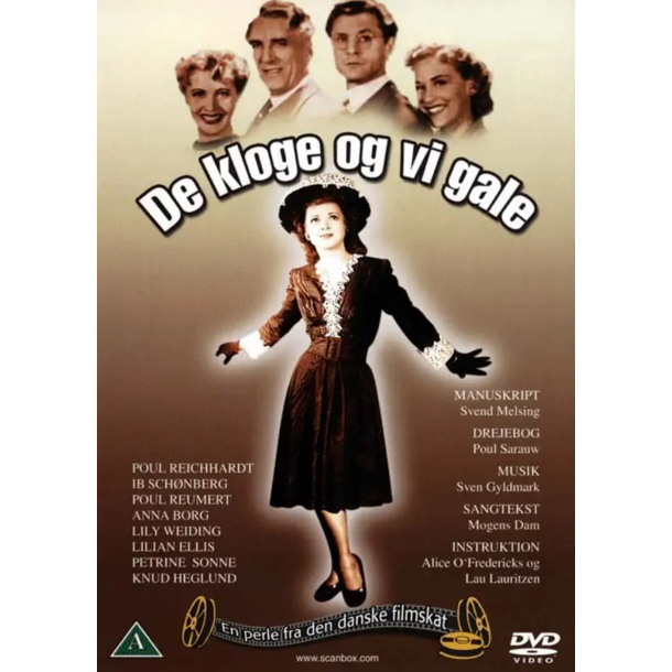 BRUGT som ny - De Kloge og Vi Gale - DVD�