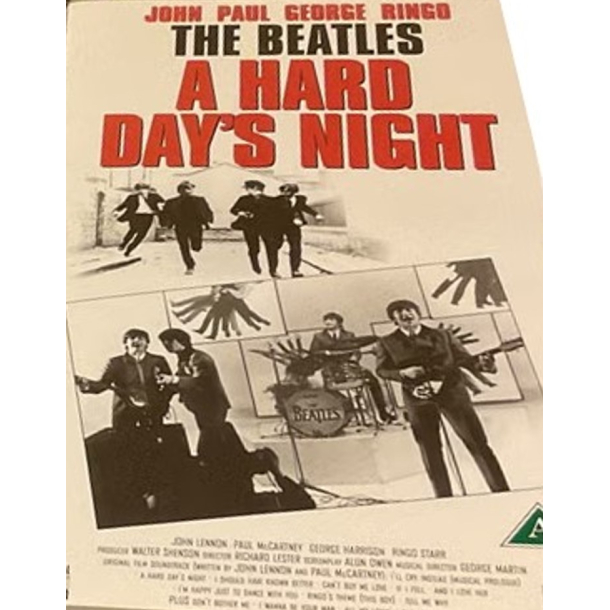 BRUGT SOM NY - A Hard Days Night (1964) - VHS