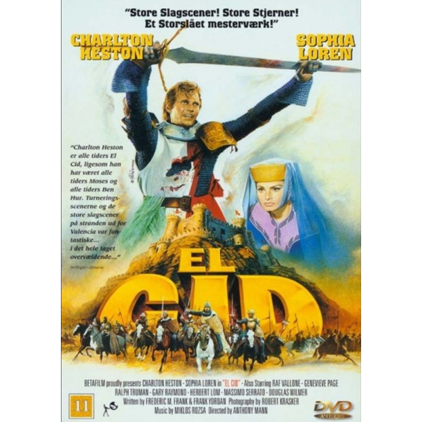BRUGT som ny - El Cid (1961) - DVD