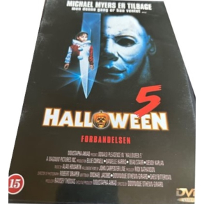 BRUGT som ny Halloween 5 Forbandelsen  The Revenge Of Michael Myers (1988) - DVD 