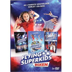 BRUGT som ny - Flying Superkids Boksen - Flyver igen - 3 X DISC DVD 