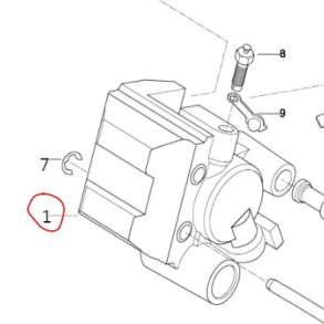 Hyosung 59300HP8900 VENSTRE BREMSEKALIBER CALIPER ASS'Y FRONT LH HYOSUNG TE450