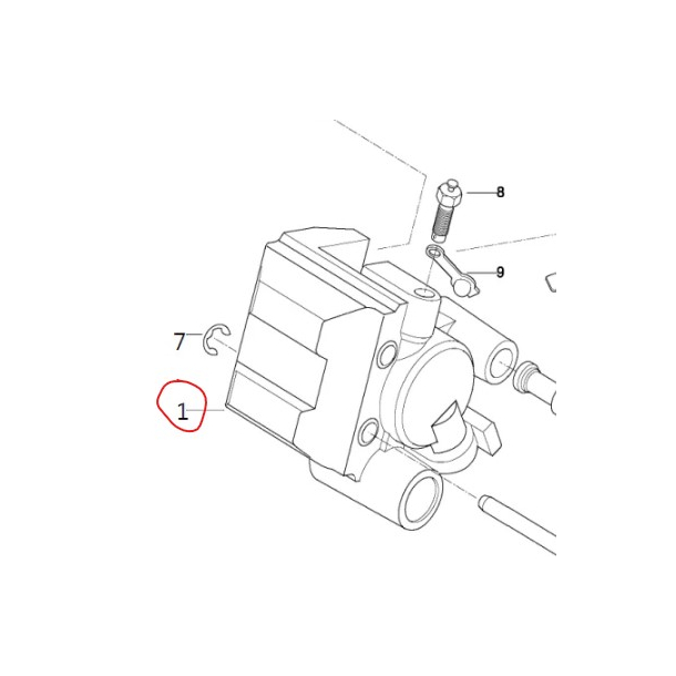 Hyosung 59400HP8900 HJRE BREMSEKALIBER CALIPER ASS'Y FRONT RH HYOSUNG TE450