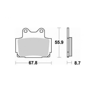Bremseklodser BRAKING 679SM1 SEMI METALLIC
