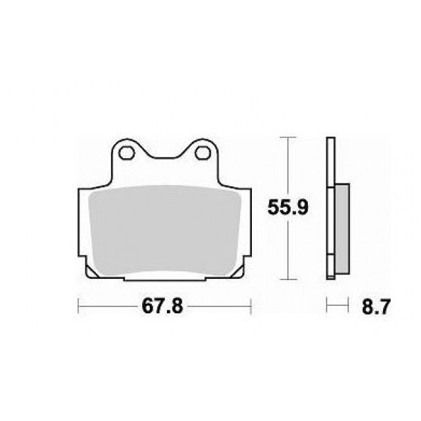 Bremseklodser BRAKING 679SM1 SEMI METALLIC