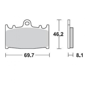 Bremseklodser BRAKING 715SM1 SEMI METALLIC