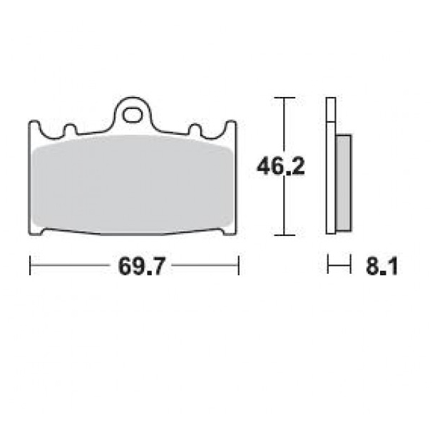 Bremseklodser BRAKING 715SM1 SEMI METALLIC