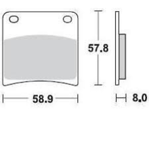 Bremseklodser BRAKING 717SM1 SEMI METALLIC