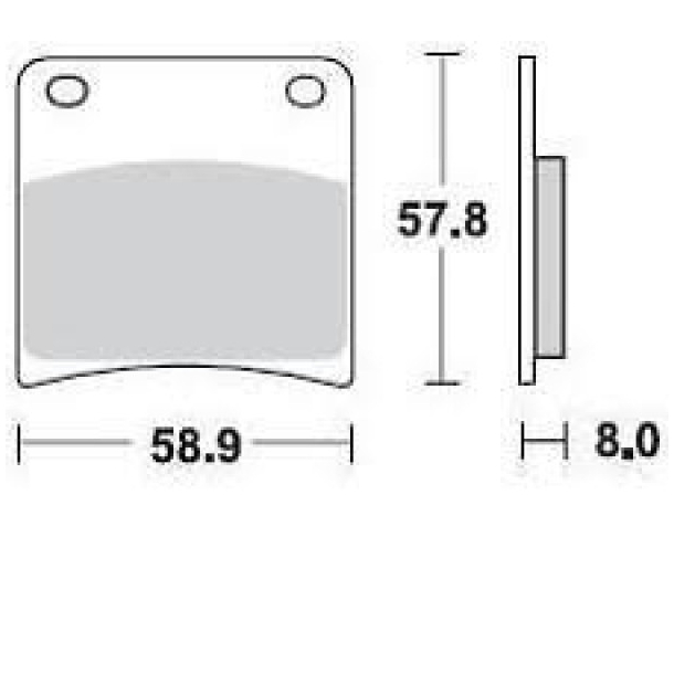 Bremseklodser BRAKING 717SM1 SEMI METALLIC