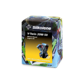 SILKOLENE V-TWIN 20W/50 4l. MINER. OLIE Til HARLEY DAVIDSON + JAPANSKE V-TWIN
