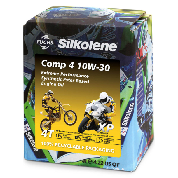 SILKOLENE COMP 4 XP 10W/30. 4L synthetic SYNTHETIC ESTER BASED - API SL JASO MA2