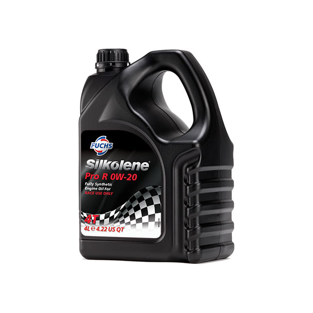 SILKOLENE Pro R 0W-20 Race olie SYNT 4L 100% SYNTETIC- ONLY RACE SPECIAL FOR RACE / TRACK DAYS -CHAMP USE