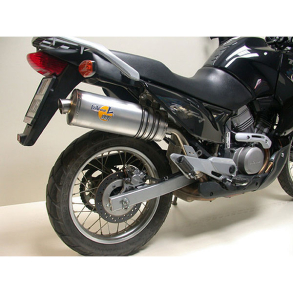 LeoVince Oval Slip-on Potte EC-approved ALU. HONDA XL 650 V TRANSALP ALU 00-04