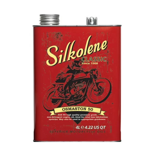 SILKOLENE OSMASTON SAE50 4L-PRE WAR CLASSIC OIL PRE-WAR MOTORCYCLES