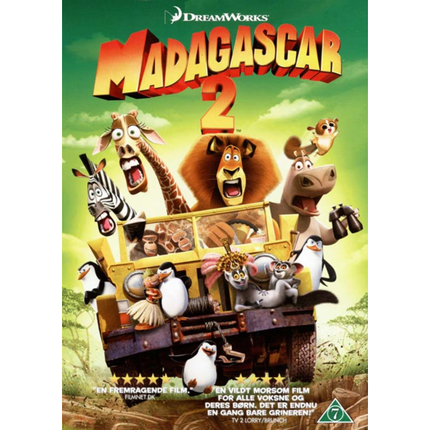  BRUGT som ny - Madagascar 2 - Madagascar Escape 2 Africa - DVD  