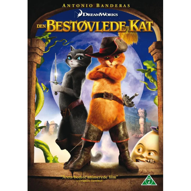 BRUGT som ny - Den Best�vlede Kat - Puss in Boots - DVD  